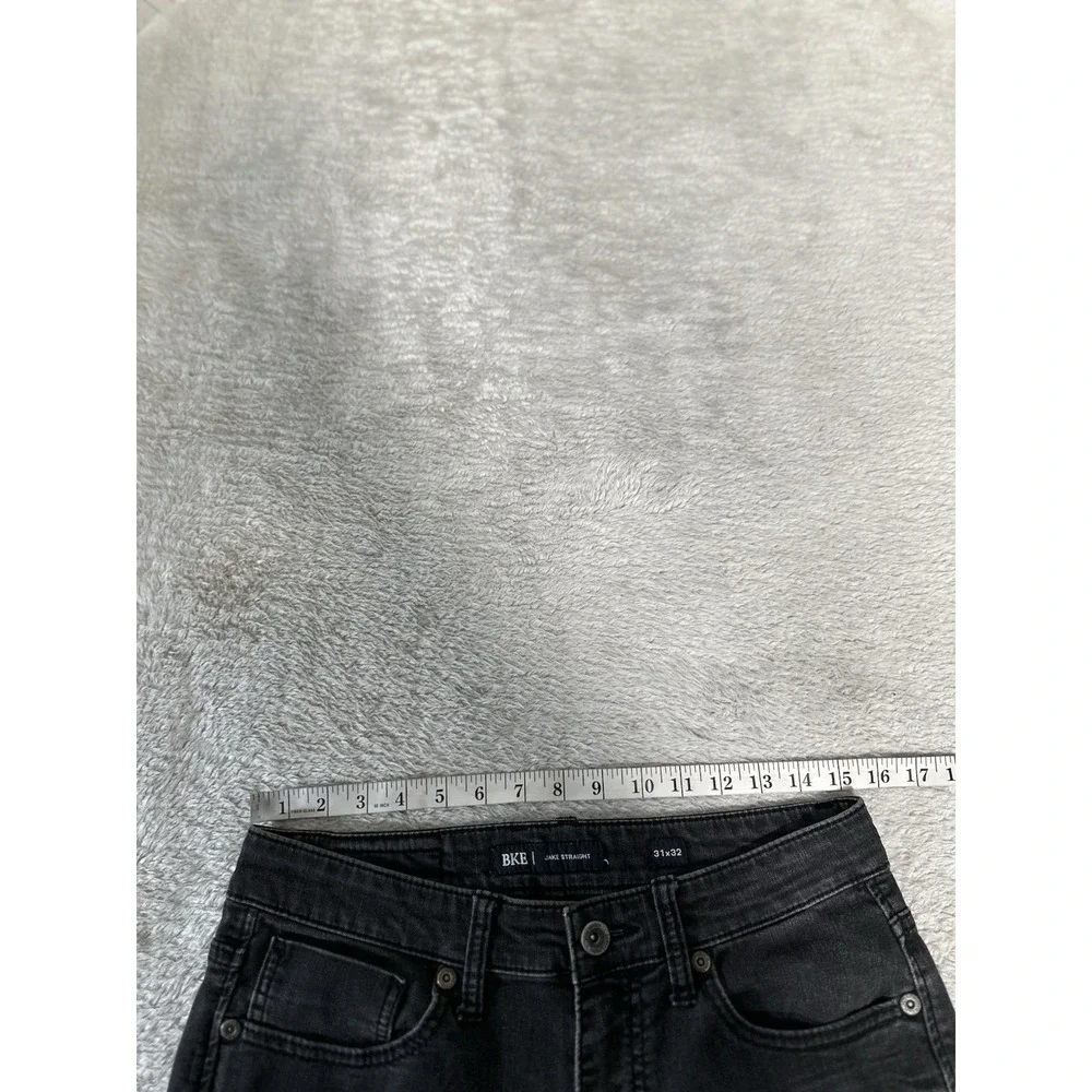 BKE Jake Straight Jeans Mens 31x32 Black Stretch Denim Casual Fits B